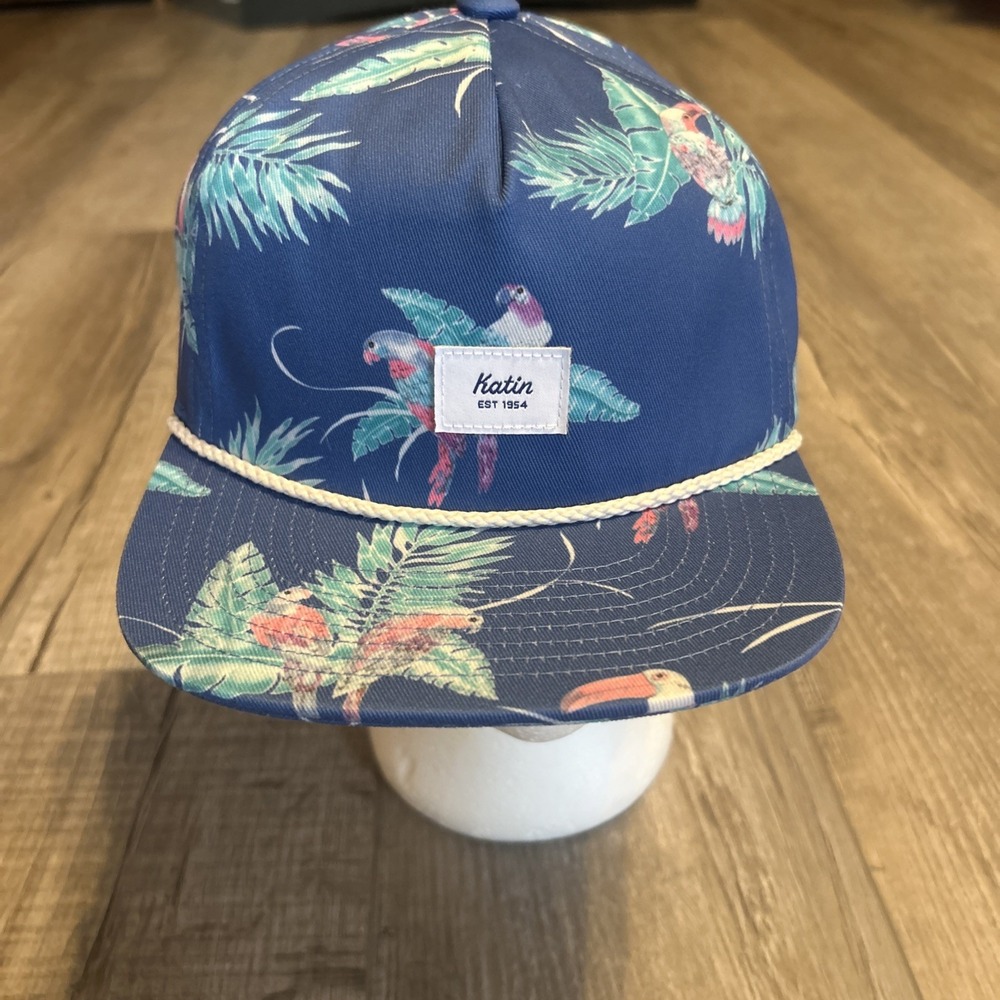 Katin Skateboarding Paradise Blue SnapBack Rope Hat Cap Adjustable OSFA New Tags